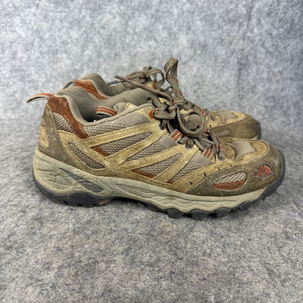 The North Face Womens Tan Brown Trail Hiking Shoes TNF Trail Grip Size 8